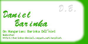 daniel barinka business card